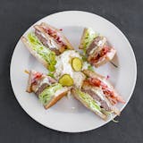 Fresh Sliced Turkey & Bacon Club Sandwich
