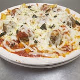 Meatball Parmigiana Spaghetti