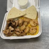 Mix Grilled Shrimp & Chicken Kabab Plate