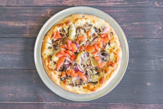 Veggie Alfredo Pizza