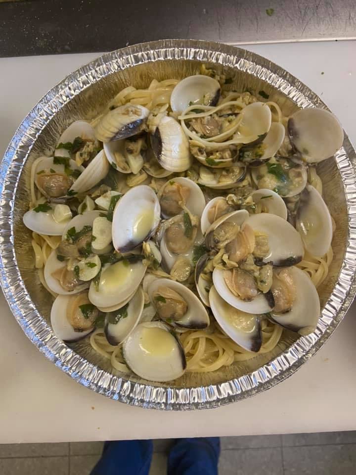 Clam Sauce Over Pasta