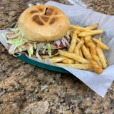 Turkey Club Sandwich w/ French Fries