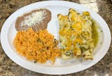 Enchiladas Verdes - Steak