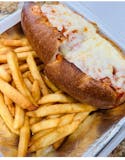 Small Chicken Parmesan Sandwich with French Fries