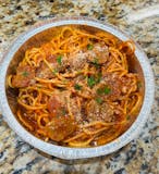 Spaghetti with sausage