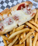 Small Meatball Parm Sandwich with French Fries