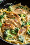 Fettuccine Alfredo with Chicken & Broccoli