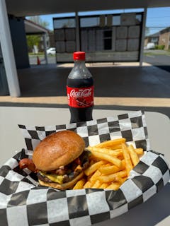 Cheeseburger, Fries & 20 oz. Soda Lunch