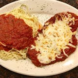 Spaghetti with Chicken Parmigiana