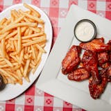 2. BBQ Wings with Fries