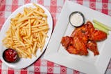 1. Buffalo Wings with Fries