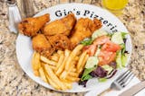 BBQ Wings with French Fries & Salad Combo