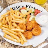 5 Pieces Shrimp with French Fries & Salad Combo