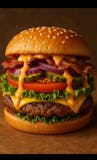 Bacon Cheese Burger Bun