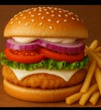 Chicken Burger Dinner