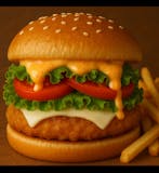 Spicy Chicken Burger Dinner