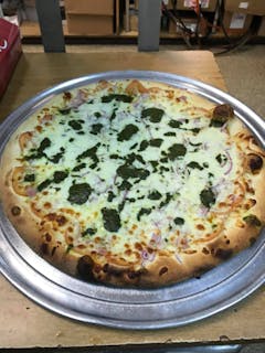 White Spinach Pizza