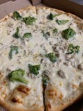Chicken Broccoli Alfredo Sicilian Pizza