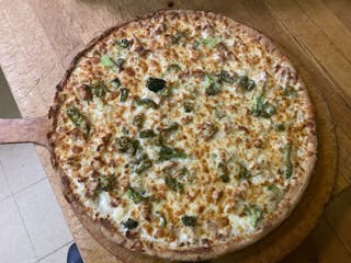 Chicken Broccoli Alfredo Pizza