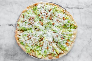 Caesar Salad Pizza with Chicken