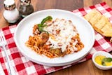 Spaghetti Eggplant Parmesan Dinner