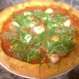 Meatball Tomato Pizza