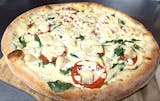 Spinach Alfredo Chicken Pizza