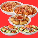 Two Spaghetti Marinara + Garlic Knots Special