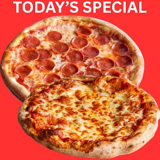 2 Medium Pizzas - One Pepperoni & One Cheese