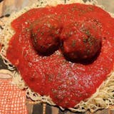 Pasta with Two Homemade Meatballs