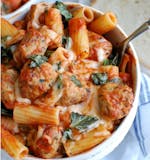 Baked Ziti with Meatballs & Cheese