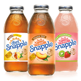 16oz Snapple product or brisk tea