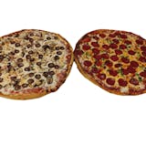 Two X-Large Pizzas with Two Toppings Special