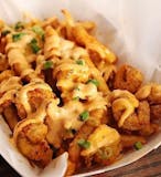 Popcorn Shrimp Loaded Fries