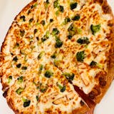 Grilled Chicken & Broccoli Alfredo Pizza