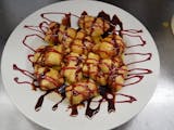 Chocolate Raspberry Fried Dough