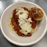 Eggplant Parm with Pasta Lunch