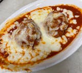 Two Meatballs W/Sauce & Mozzarella Cheese