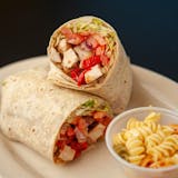 Chicken with Red Peppers Wrap