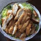 Classic Caesar Salad with Crispy Chicken