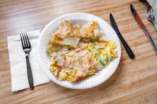 14. Western Omelette, Potatoes & Toast Breakfast