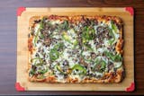 Plain Sicilian Pizza with Three Toppings