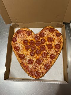 Heart-Shaped Pizza
