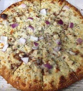 Bacon Chicken Ranch Pizza
