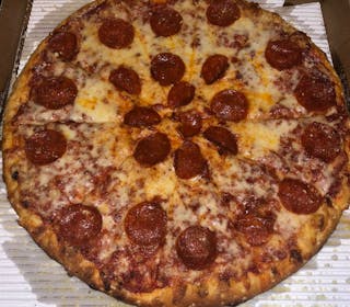 One Topping Round Pizza