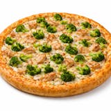 Chicken Broccoli Alfredo Pizza