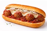 Homemade Meatball Parmesan Sub