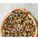 New York Style Hand Tossed Tomato, Spinach & Red Onion Pizza