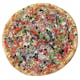 Veggie Deluxe Pizza (Sauce, mushroom, onion, tomato, black olive, peppers & mozzarella)