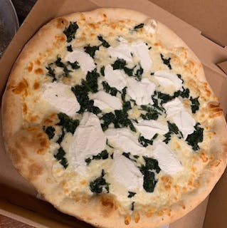 White Pizza with Spinach